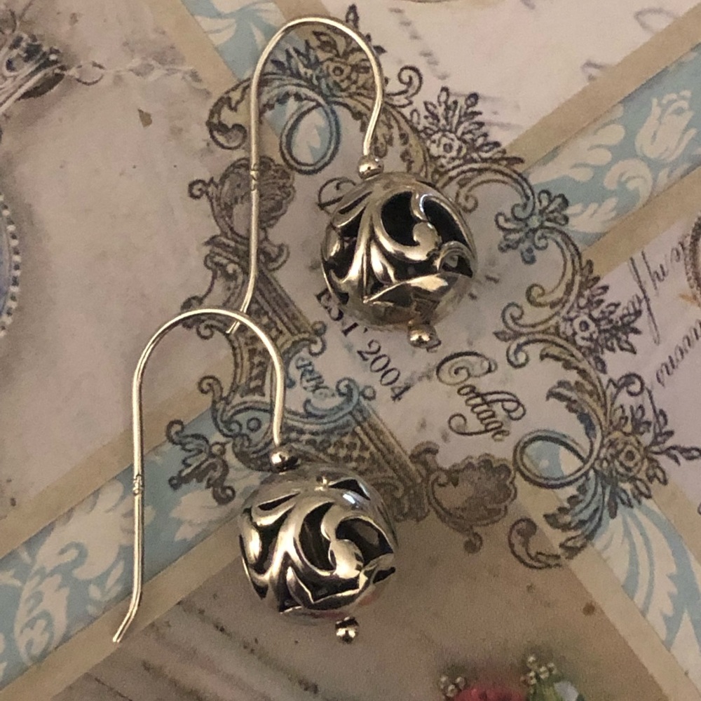 Silpada Ball Bead Drop Earrings